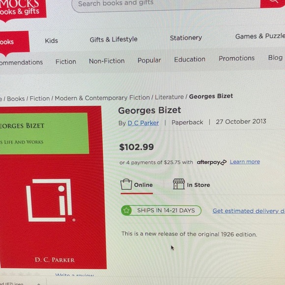 Georges Bizet His Life And Works by DC Parker 1st edition circa 1926 - Picture 8 of 8